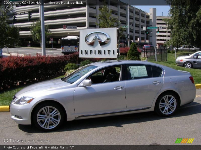 Mercury Metallic / Black 2007 Lexus GS 450h Hybrid