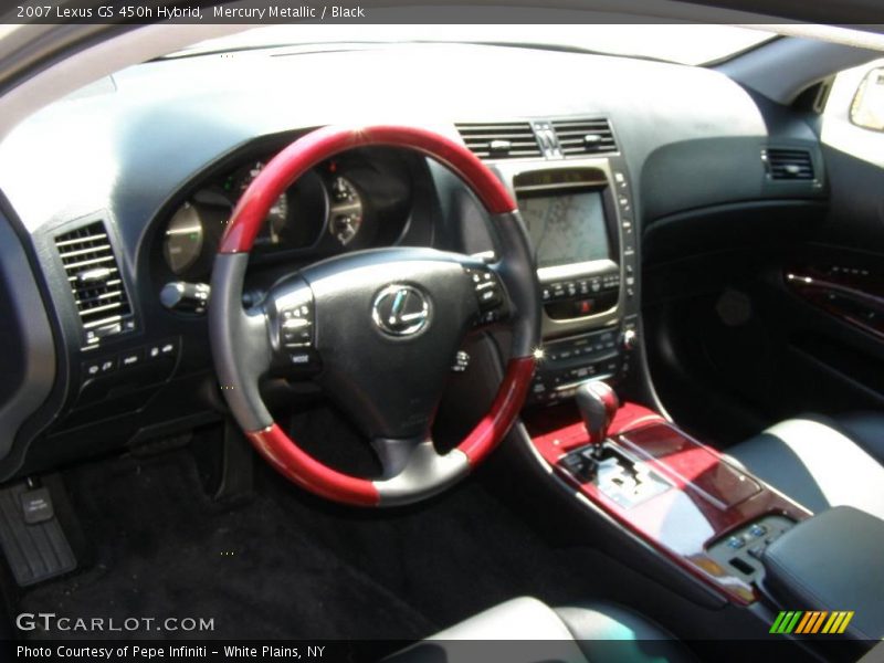 Mercury Metallic / Black 2007 Lexus GS 450h Hybrid