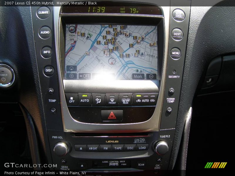 Mercury Metallic / Black 2007 Lexus GS 450h Hybrid