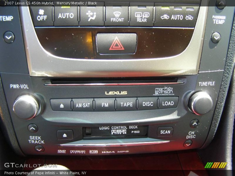 Mercury Metallic / Black 2007 Lexus GS 450h Hybrid