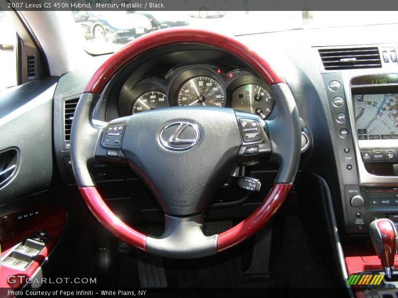 Mercury Metallic / Black 2007 Lexus GS 450h Hybrid