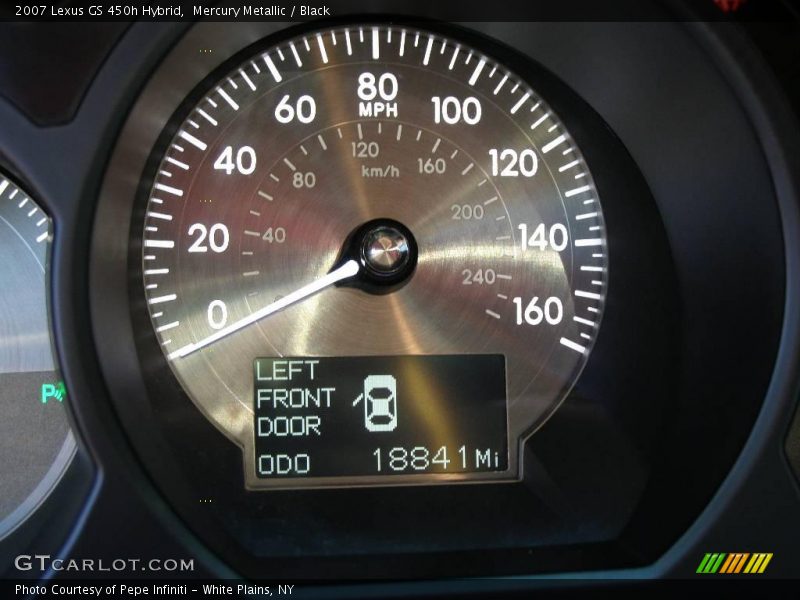 Mercury Metallic / Black 2007 Lexus GS 450h Hybrid