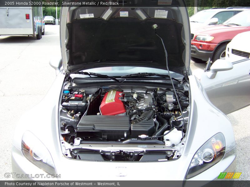 Silverstone Metallic / Red/Black 2005 Honda S2000 Roadster
