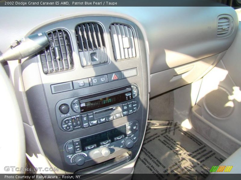 Patriot Blue Pearl / Taupe 2002 Dodge Grand Caravan ES AWD