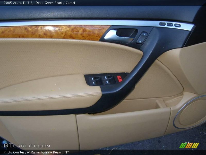Deep Green Pearl / Camel 2005 Acura TL 3.2