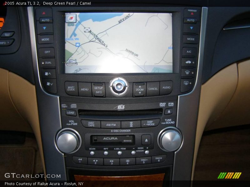 Deep Green Pearl / Camel 2005 Acura TL 3.2