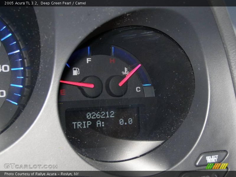 Deep Green Pearl / Camel 2005 Acura TL 3.2
