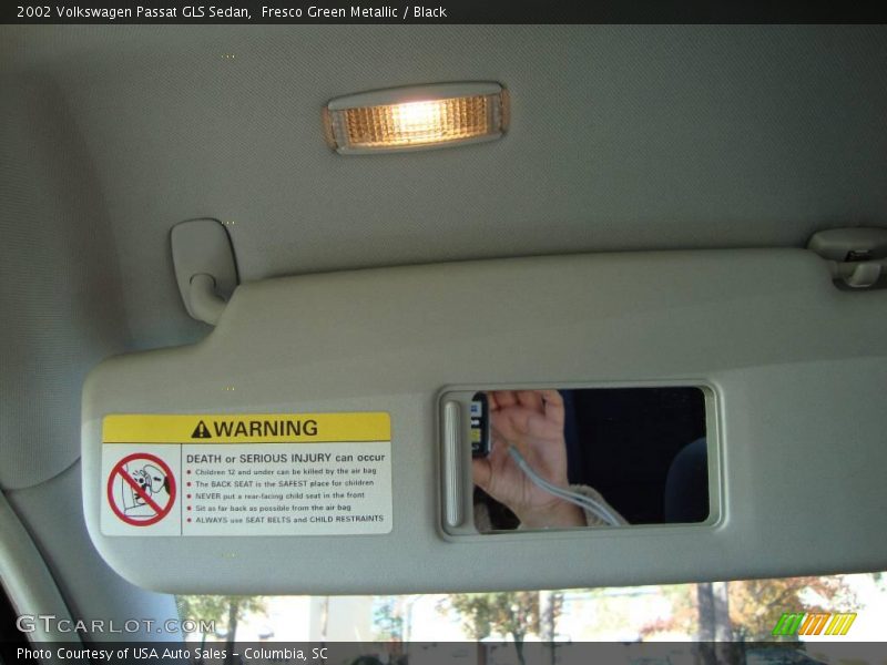Fresco Green Metallic / Black 2002 Volkswagen Passat GLS Sedan