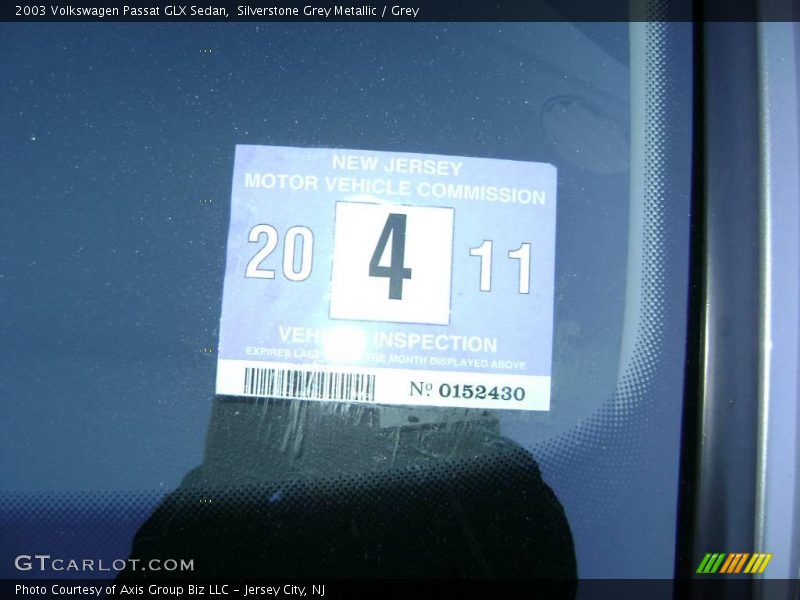 Silverstone Grey Metallic / Grey 2003 Volkswagen Passat GLX Sedan