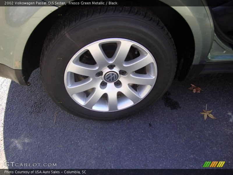 Fresco Green Metallic / Black 2002 Volkswagen Passat GLS Sedan