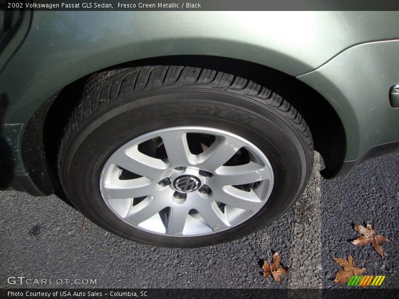 Fresco Green Metallic / Black 2002 Volkswagen Passat GLS Sedan