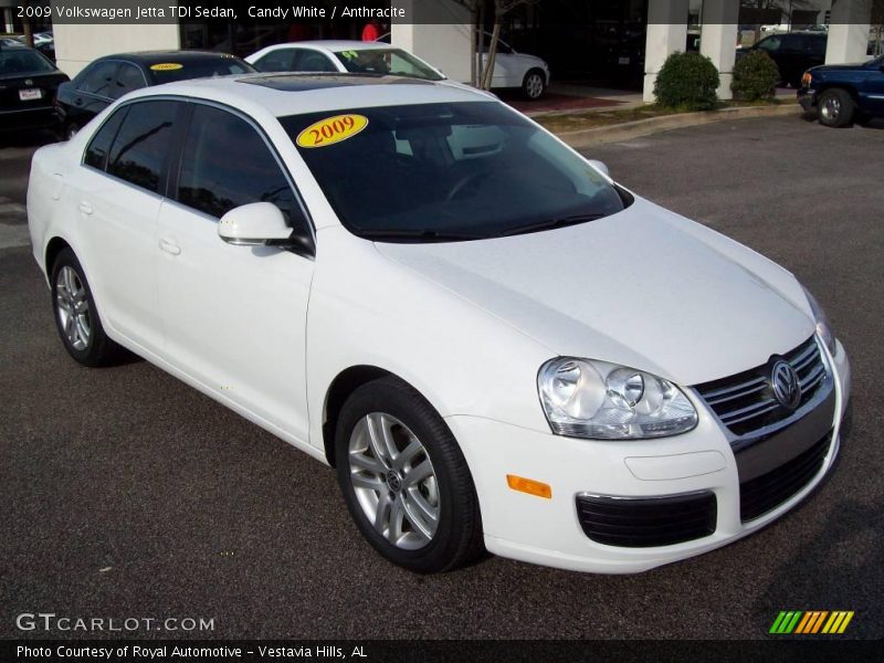 Candy White / Anthracite 2009 Volkswagen Jetta TDI Sedan