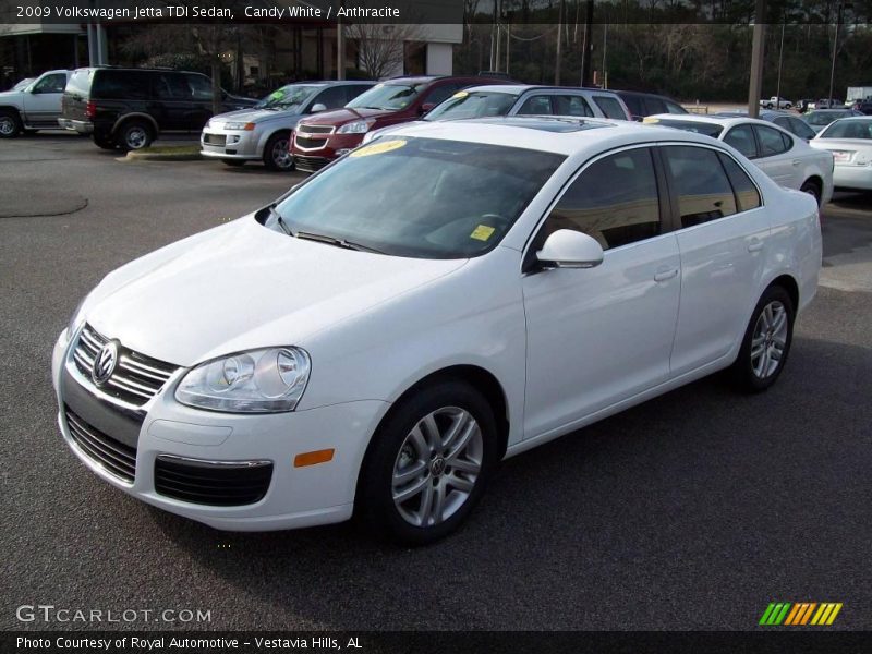 Candy White / Anthracite 2009 Volkswagen Jetta TDI Sedan