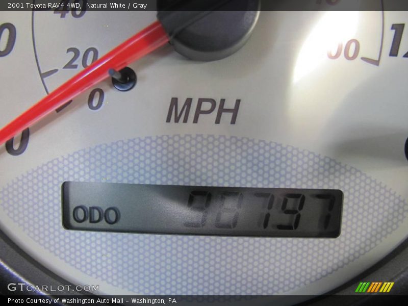 Natural White / Gray 2001 Toyota RAV4 4WD