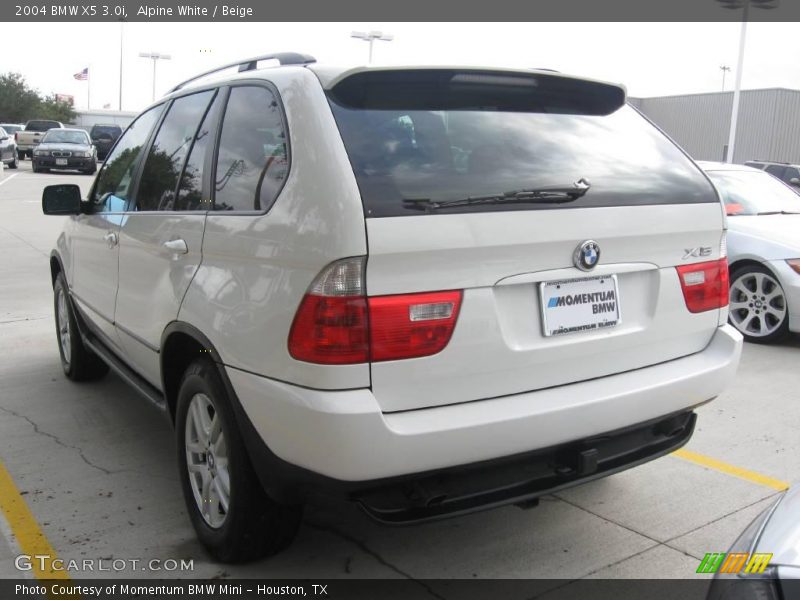 Alpine White / Beige 2004 BMW X5 3.0i
