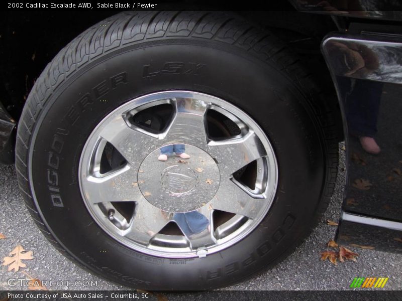 Sable Black / Pewter 2002 Cadillac Escalade AWD