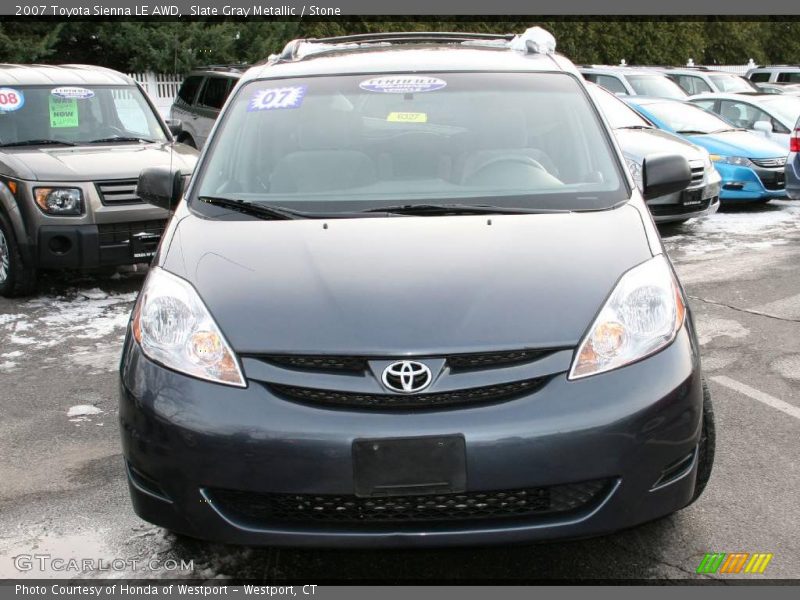 Slate Gray Metallic / Stone 2007 Toyota Sienna LE AWD