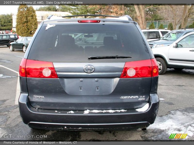 Slate Gray Metallic / Stone 2007 Toyota Sienna LE AWD