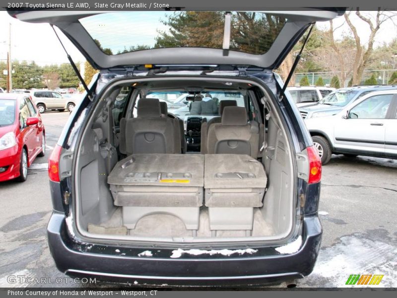 Slate Gray Metallic / Stone 2007 Toyota Sienna LE AWD