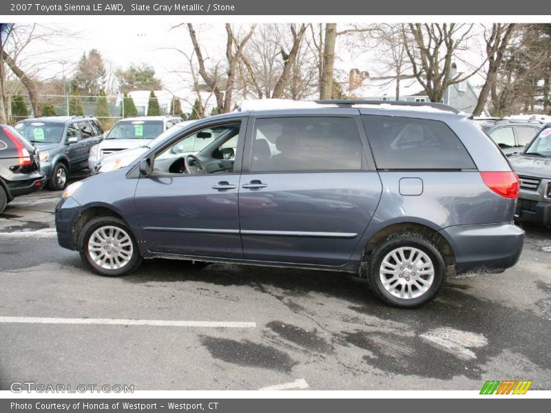 Slate Gray Metallic / Stone 2007 Toyota Sienna LE AWD