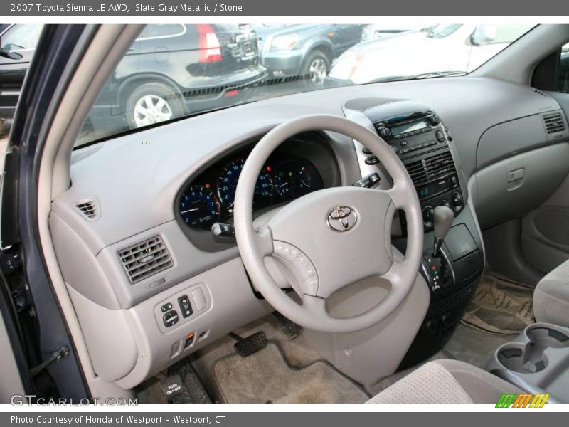 Slate Gray Metallic / Stone 2007 Toyota Sienna LE AWD