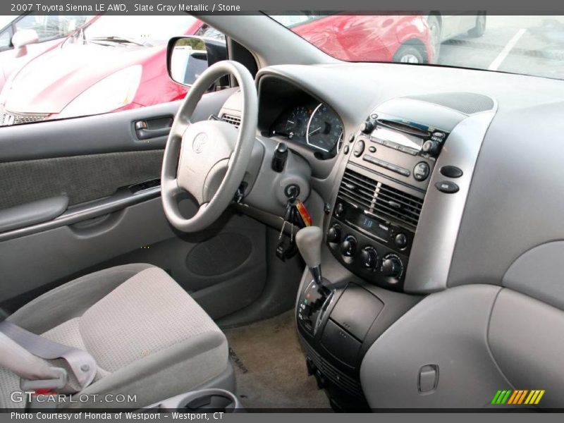 Slate Gray Metallic / Stone 2007 Toyota Sienna LE AWD