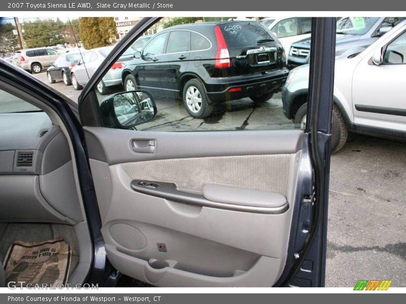 Slate Gray Metallic / Stone 2007 Toyota Sienna LE AWD