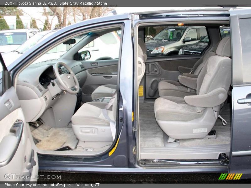 Slate Gray Metallic / Stone 2007 Toyota Sienna LE AWD