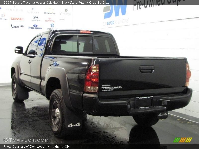 Black Sand Pearl / Graphite Gray 2007 Toyota Tacoma Access Cab 4x4