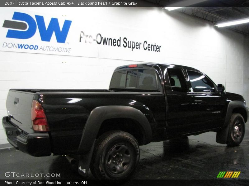 Black Sand Pearl / Graphite Gray 2007 Toyota Tacoma Access Cab 4x4