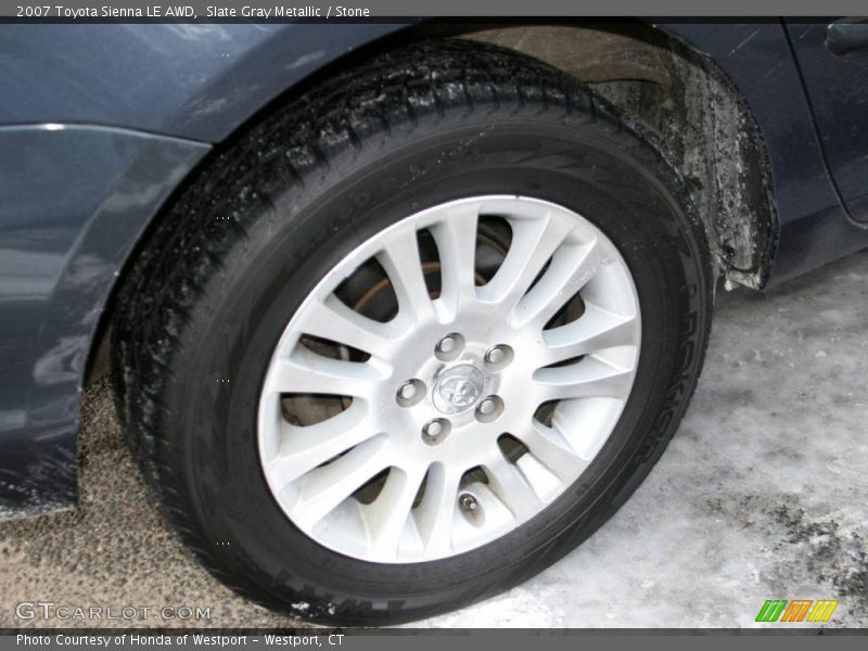 Slate Gray Metallic / Stone 2007 Toyota Sienna LE AWD