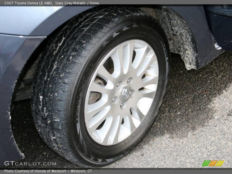 Slate Gray Metallic / Stone 2007 Toyota Sienna LE AWD