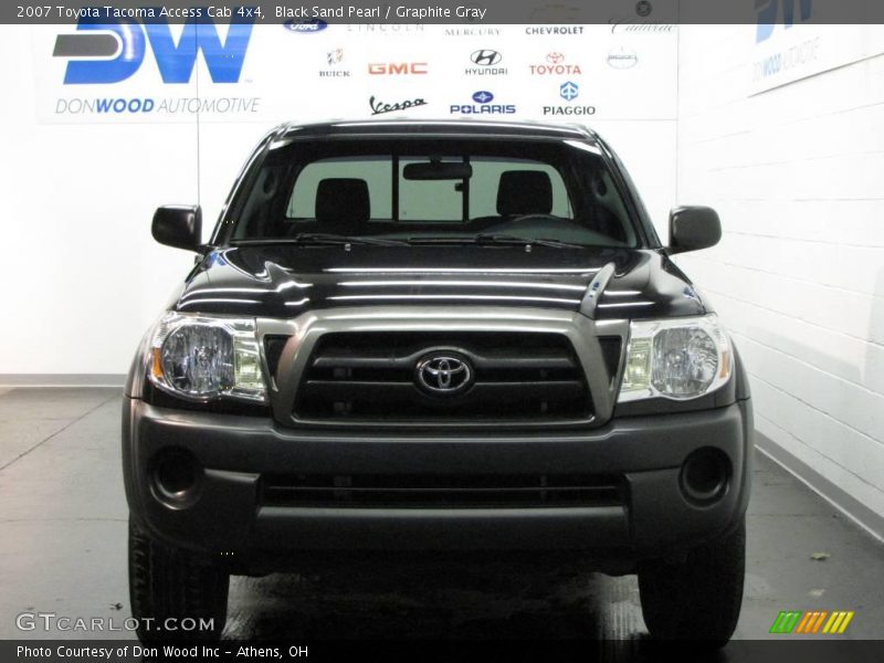 Black Sand Pearl / Graphite Gray 2007 Toyota Tacoma Access Cab 4x4