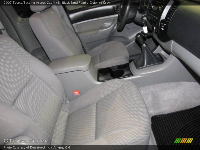 Black Sand Pearl / Graphite Gray 2007 Toyota Tacoma Access Cab 4x4