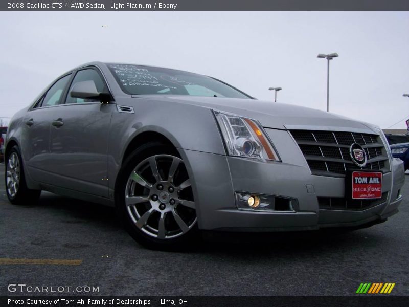 Light Platinum / Ebony 2008 Cadillac CTS 4 AWD Sedan