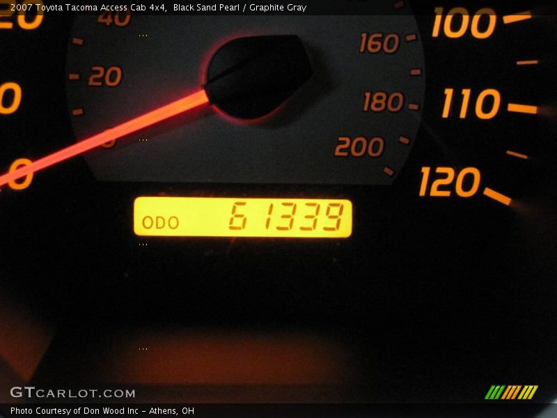 Black Sand Pearl / Graphite Gray 2007 Toyota Tacoma Access Cab 4x4