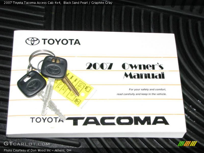 Black Sand Pearl / Graphite Gray 2007 Toyota Tacoma Access Cab 4x4