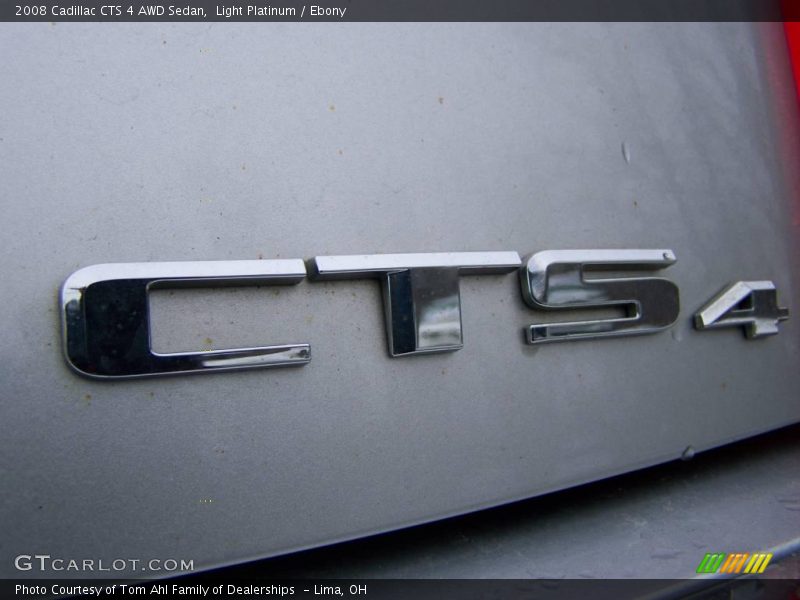 Light Platinum / Ebony 2008 Cadillac CTS 4 AWD Sedan