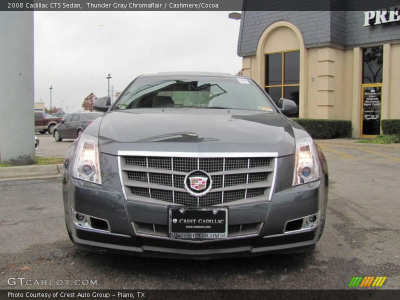 Thunder Gray Chromaflair / Cashmere/Cocoa 2008 Cadillac CTS Sedan