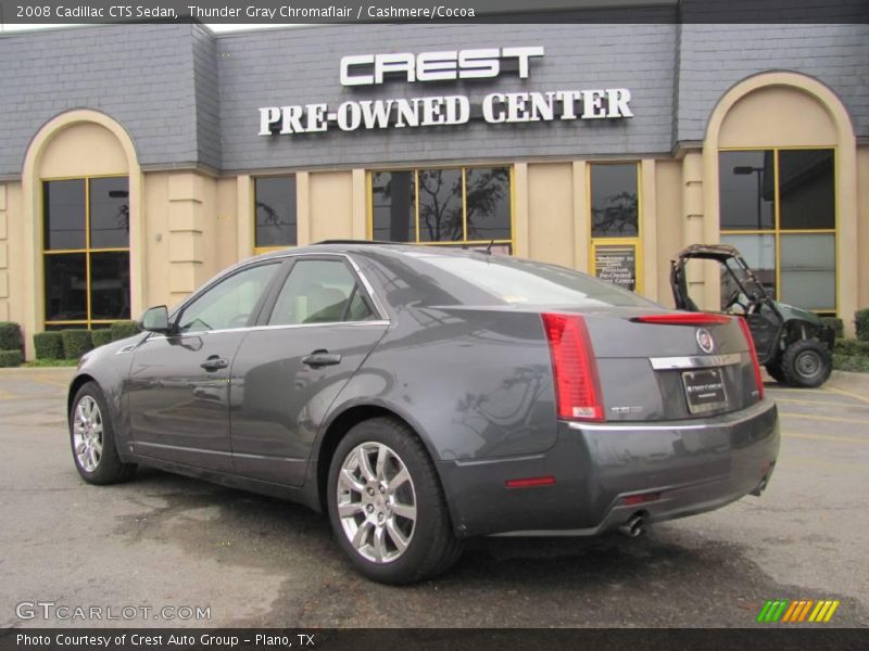 Thunder Gray Chromaflair / Cashmere/Cocoa 2008 Cadillac CTS Sedan