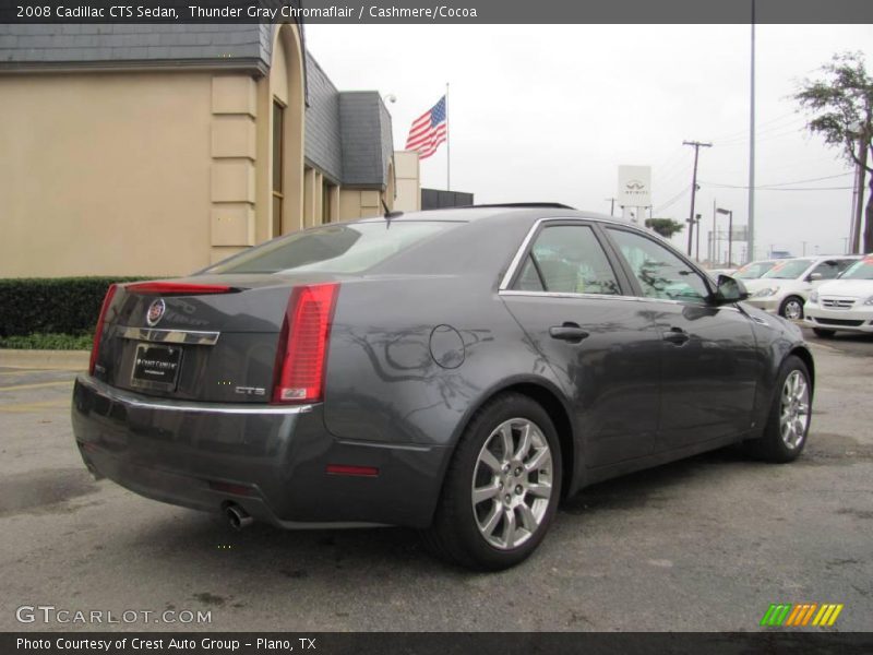 Thunder Gray Chromaflair / Cashmere/Cocoa 2008 Cadillac CTS Sedan