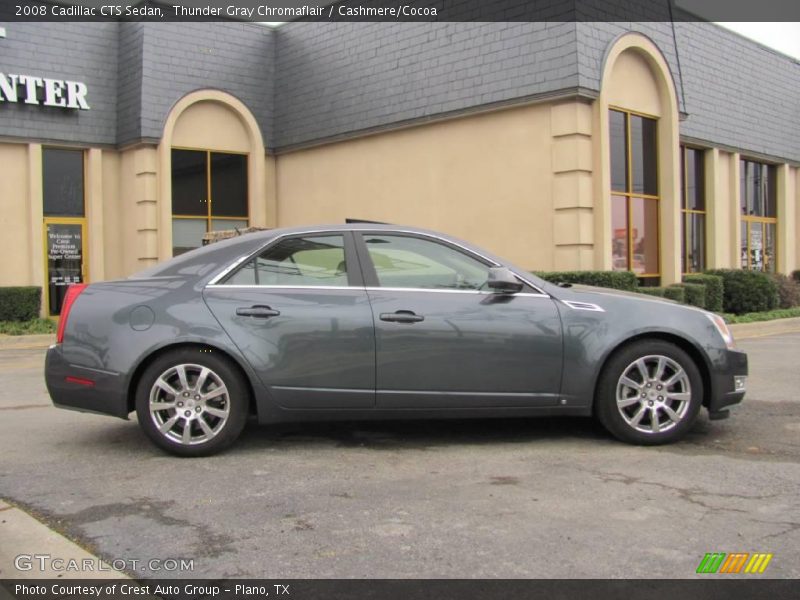Thunder Gray Chromaflair / Cashmere/Cocoa 2008 Cadillac CTS Sedan