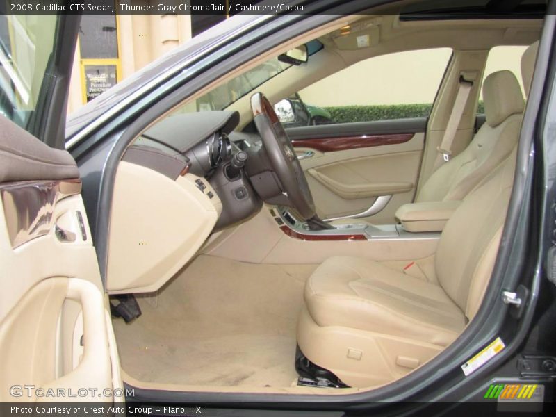 Thunder Gray Chromaflair / Cashmere/Cocoa 2008 Cadillac CTS Sedan
