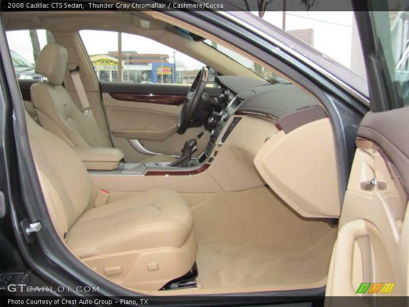 Thunder Gray Chromaflair / Cashmere/Cocoa 2008 Cadillac CTS Sedan