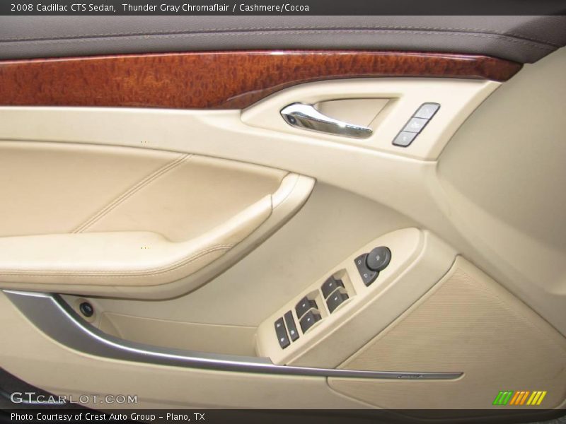 Thunder Gray Chromaflair / Cashmere/Cocoa 2008 Cadillac CTS Sedan