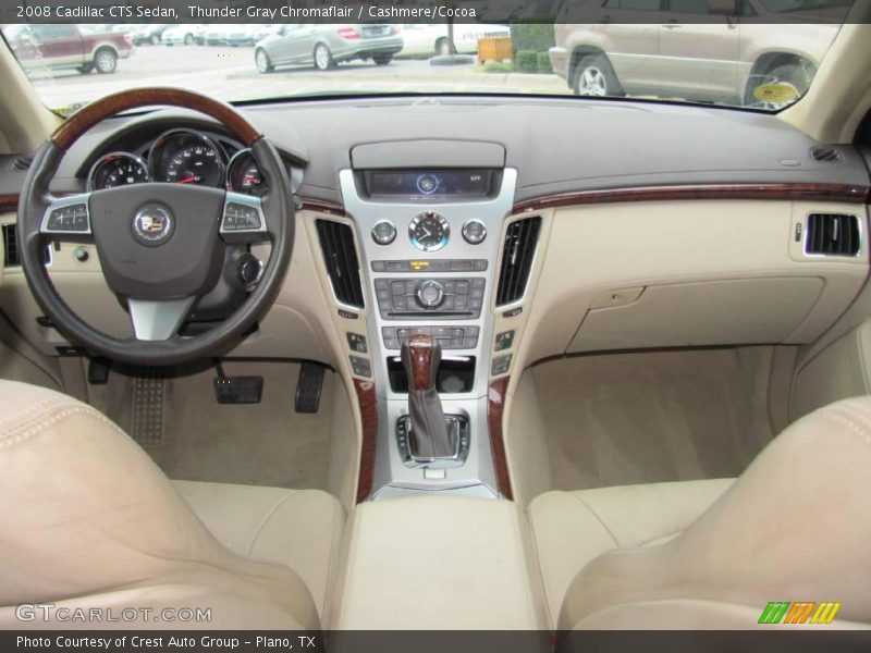 Thunder Gray Chromaflair / Cashmere/Cocoa 2008 Cadillac CTS Sedan