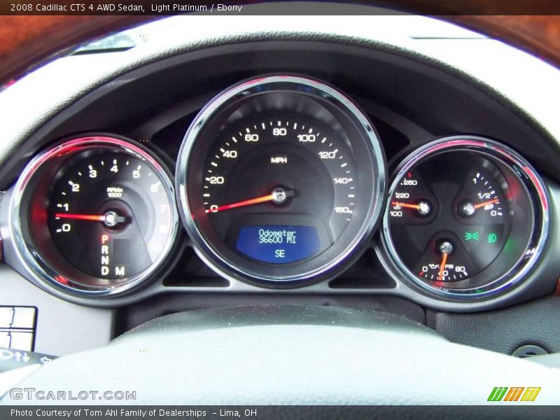 Light Platinum / Ebony 2008 Cadillac CTS 4 AWD Sedan