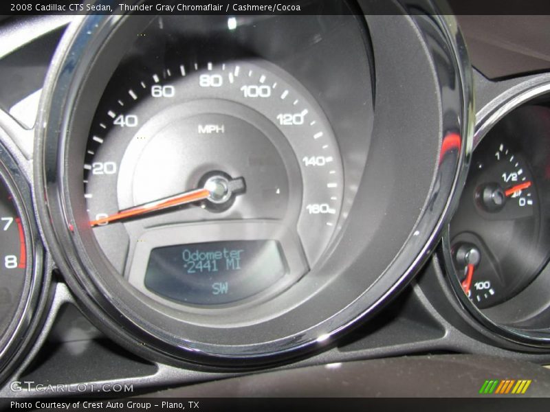 Thunder Gray Chromaflair / Cashmere/Cocoa 2008 Cadillac CTS Sedan