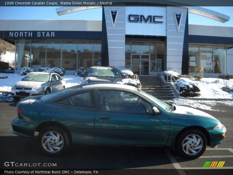 Manta Green Metallic / Neutral 1998 Chevrolet Cavalier Coupe