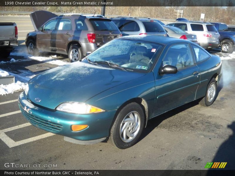 Manta Green Metallic / Neutral 1998 Chevrolet Cavalier Coupe